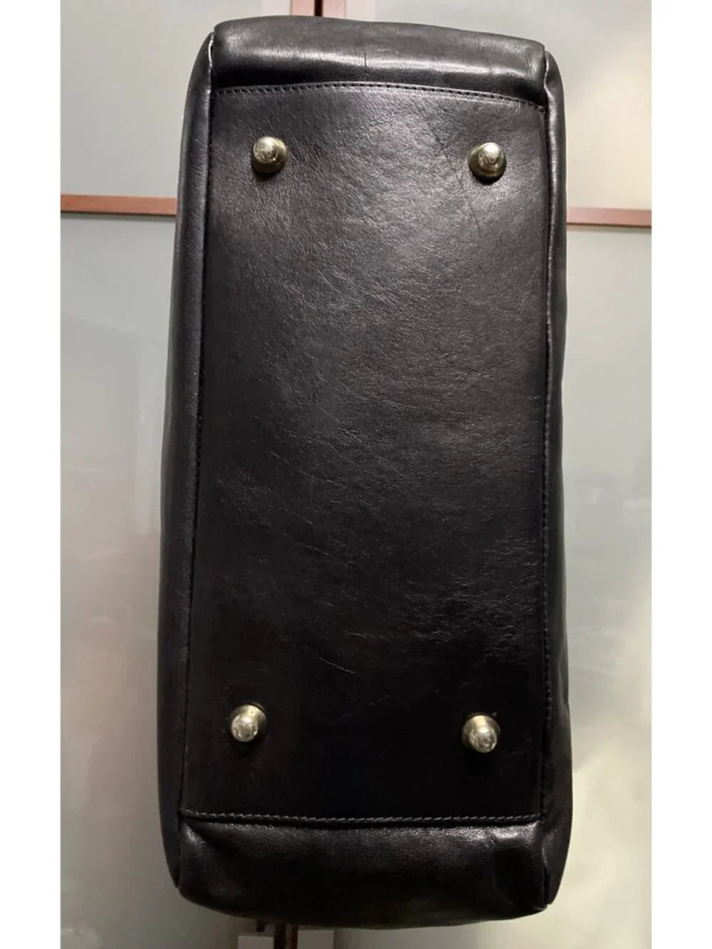 Sergio Cerruti Roma Vintage Large Black Leather Logo Shoulder Hobo Handbag Purse - Picture 5 of 14